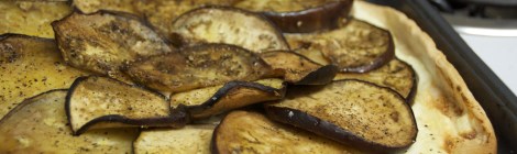 Eggplant tart.