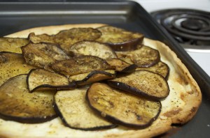 Eggplant tart.