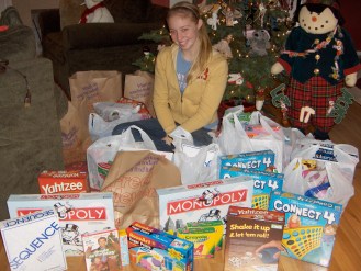 Gift drive for Kelly Elementary.