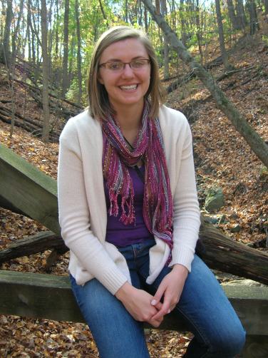 Rebekah, in the woods.