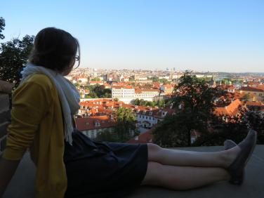 Overlooking Prague.