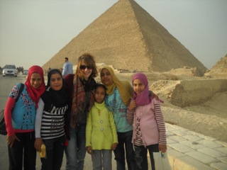 The Egyptian Pyramids in December, 2010.