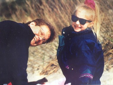 Dad and me, chilin at the beach