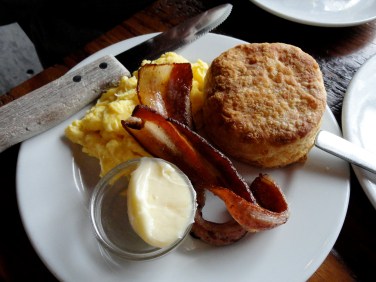 Doesn't get more simple than scramble eggs.