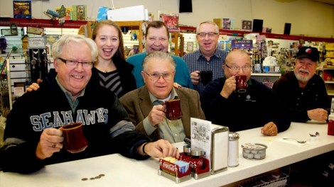 Me with the crew at Hillsboro Pharmacy & Fountain. What an honor to share their story.
