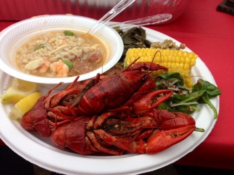 Crawfish boil, my introduction to southern dining.