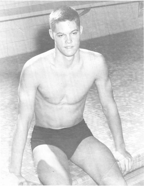 Dad during his swimming days at IU.